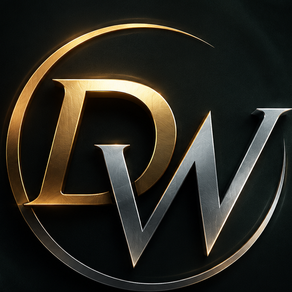 DeinWebdesigner – DW Logo in Gold und Silber